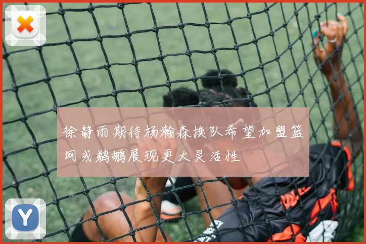 徐静雨期待杨瀚森换队希望加盟篮网或鹈鹕展现更大灵活性